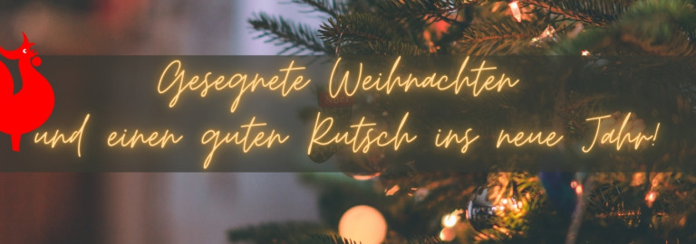 Gesegnete Weihnachten und einen guten Rutsch ins neue Jahr!