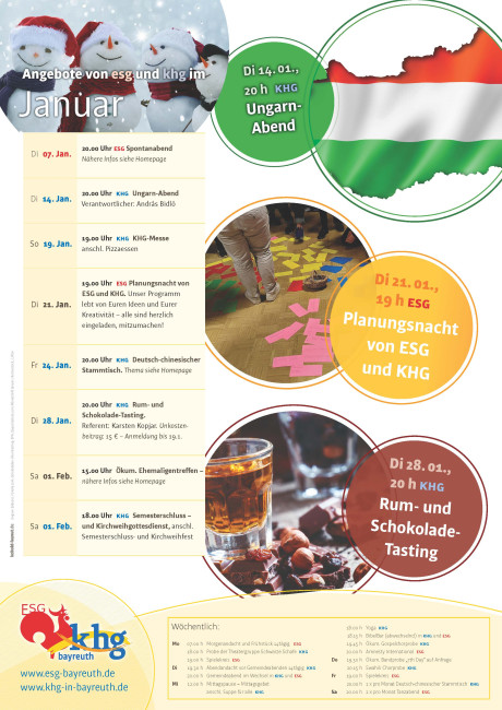 Programm Januar 2025